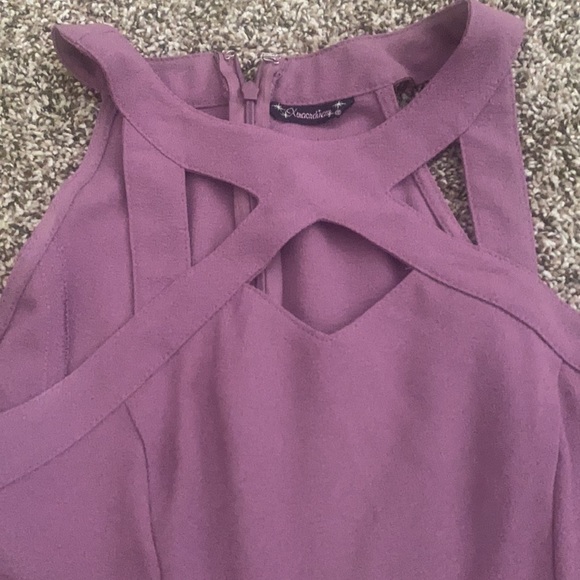 Purple cute dress with pockets - Picture 2 of 3